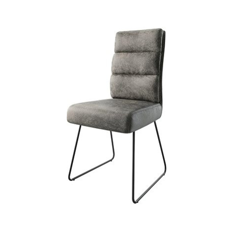 DELIFE Jídelní židle Pela-Flex šedý vintage tenká podnož černá