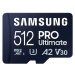 Samsung micro SDXC 512GB PRO Ultimate + USB adaptér MB-MY512SB/WW Černá