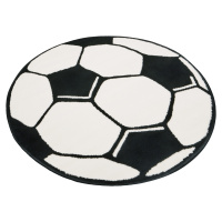 Hanse Home Collection koberce Dětský kusový koberec Prime Pile Fussball 100015 - 100x100 (průměr