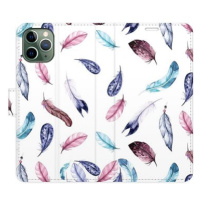 iSaprio flip pouzdro Colorful Feathers pro iPhone 11 Pro