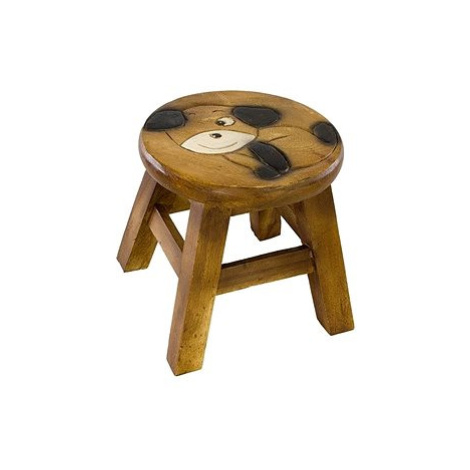 Dřevěná dětská stolička - MRKACÍ PEJSEK AK Trading