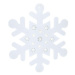 H&L Sněhová vločka LED Hangdeco, 35 cm, filc, bílá