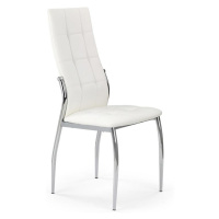 Židle K209 kov/eko kůže bílá 43x54x101