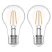 AlzaPower LED 8-75W, E27, 2700K, Filament, set 2ks