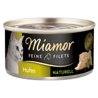Miamor Feine Filets Naturelle, čisté přírodní kuřecí maso, 80g plechovka 24 × 80 g