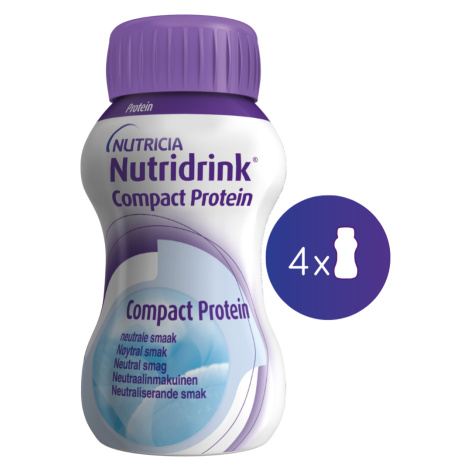 Nutridrink Compact Protein s příchutí neutrální 4x125 ml