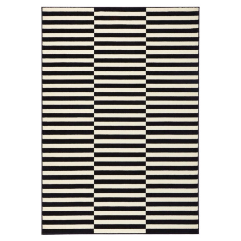 Černo-bílý koberec Hanse Home Gloria Panel, 120 x 170 cm