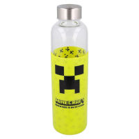 Skleněná láhev s návlekem Minecraft 585 ml