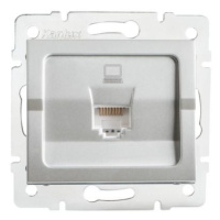 Kanlux 25226 LOGI Datová zásuvka RJ45Cat 5e Jack - stříbrná