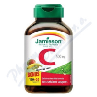 JAMIESON Vitamin C 500mg tr.ovoce cucací tbl. 120