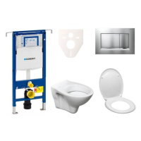 Cenově zvýhodněný závěsný WC set Geberit do lehkých stěn / předstěnová montáž+ WC S-Line S-line 