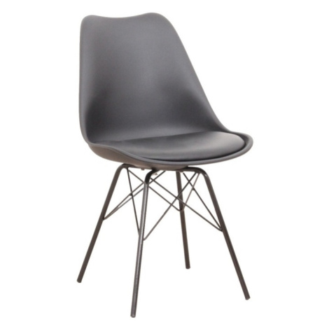 Designová židle MEHETUER s extra měkkým sedadlem, černá ekokůže/černý plast Tempo Kondela