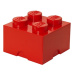 LEGO úložný box 4 - červená