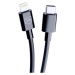 3mk Hyper Cable USB-C/Lightning datový kabel, 20W, 1,2m černý