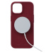 NJORD Suede MagSafe kryt iPhone 15 červený