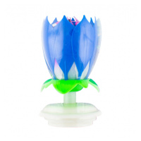 Svíčka zpívající Květ modrý