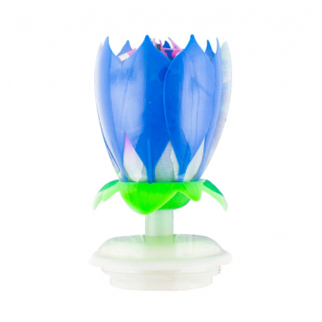 Svíčka zpívající Květ modrý GoDan
