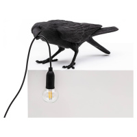 SELETTI LED deko terasové světlo Bird Lamp hrající černá