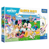 TREFL Oboustranné Mickey Mouse na pouti SUPER MAXI 24 dílků