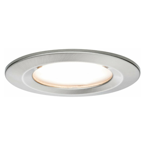 PAULMANN Vestavné svítidlo LED Nova kruhové 1x6,5W kov kartáčovaný nevýklopné 3-krokové-stmívate