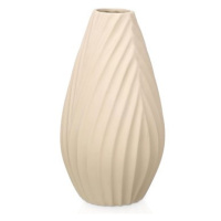 GIFTDECOR Keramická váza Diagonal stripe béžová