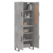 vidaXL Skříň highboard betonově šedá 69,5x34x180 cm kompozitní dřevo