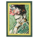 Nástěnný obraz v rámu Surdic Green Frida, 30 x 40 cm