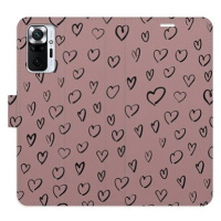 iSaprio Flip pouzdro Heart Dark 02 pro Xiaomi Redmi Note 10 Pro