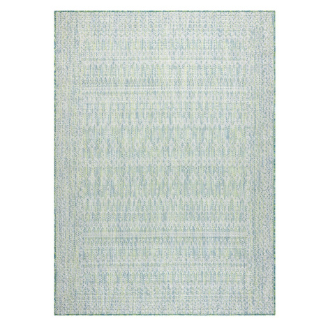 Dywany Łuszczów Kusový koberec Sion Sisal Aztec 22184 green/blue/ecru – na ven i na doma - 160x2