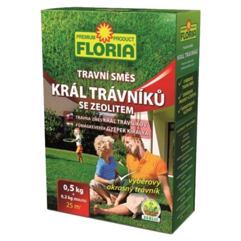 Travní směs FLORIA Král trávníků 0,5 kg+zeolit 200 g Agro 000780