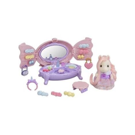 Sylvanian Families Toaletní sada s příslušenstvím a česacím poníkem