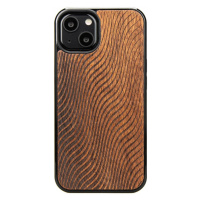 Pouzdro Bewood pro iPhone 13 Vlny Merbau