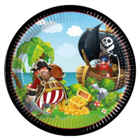 Pirátská party Pirátský ostrov - Talířky  23 cm 8 ks