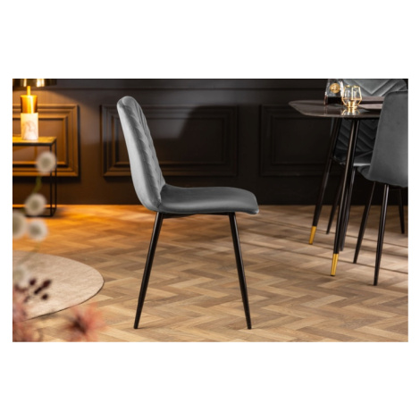 LuxD Designová židle Argentinas šedá