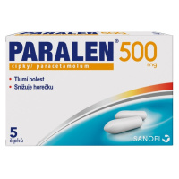 PARALEN 500 SUP 500 mg 5 čípků