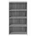 vidaXL Skříň highboard šedá sonoma 70 x 41 x 124 cm kompozitní dřevo