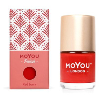 MoYou Razítkovací lak na nehty - Red Lorry 9 ml