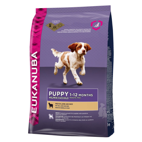 Eukanuba Dog Puppy&Junior Lamb&Rice 12kg sleva