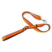 ANNAM Polstrované reflexní vodítko 2 cm, délka 100-170 cm, oranžové