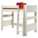 Dětská vyvýšená postel dany 90x200 cm (výška 164cm) - bílá