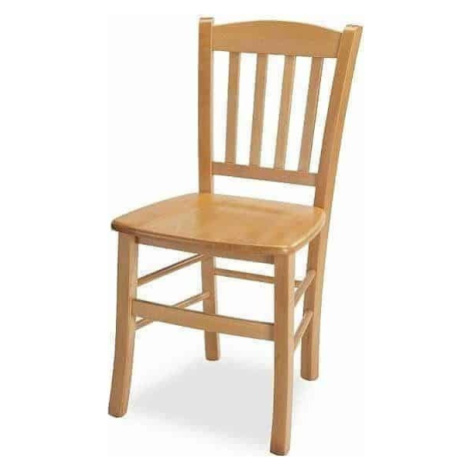 MIKO Dřevěná židle Pamela - masiv Tmavě hnědá