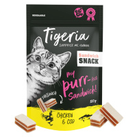 Tigeria Sandwich Snack Chicken & Cod, 8x100g - 20 % sleva - 8 x 100 g