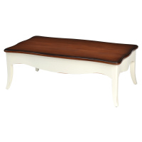 Estila Provence luxusní konferenční stolek Deliciosa bílé barvy s polohovatelnou vrchní deskou 1