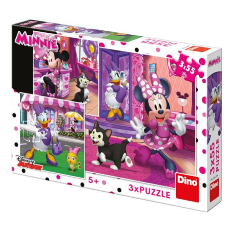 Dino Den s Minnie 3x55 Puzzle NOVÉ