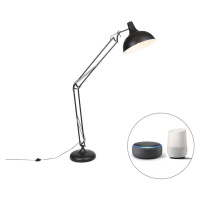 Chytrá stojací lampa černá nastavitelná včetně Wifi A60 - Hobby