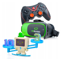 Brýle Vr 3D 360 Stupňů+gamepad+šálková Váha Robot Matematik