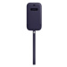 Pouzdro iPhone 12 mini Leather Sleeve wth MagSafe D.Violet (MK093ZM/A)