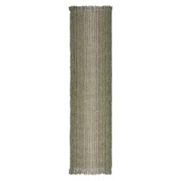 Běhoun Mottle Jute Ombre Green 60x230 cm