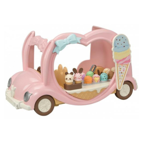 Sylvanian family Růžové zmrzlinářské auto