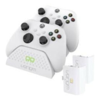 VENOM VS2871 Xbox Series S/X & One White Twin Docking Station + 2 batteries